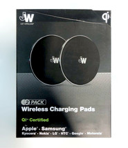 Just Wireless 2-PACK 5W Qi Certified Wireless Charging Pads - Black - £10.48 GBP