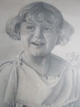 Rose Schwartz pencil portrait of a girl, signed and dated 1925 - £51.25 GBP