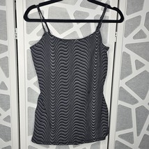 Express Fitted Bra Cami Tank Top Wave Black Size Medium - $19.99