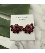 Kate Spade Bright Ideas Cluster Floral Stud Earrings New Pink Red Rhines... - €21,15 EUR
