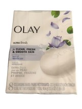 8 COUNT OLAY Ultra Fresh Cleansing Bar Soap, Water Lily 4 oz Each - £19.79 GBP