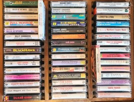 Country Bluegrass Cassette Tapes George Jones Loretta Lynn and More! - £2.37 GBP+