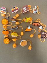 16 PCS Thanksgiving Silicone Straw Caps for Stanley Cup 10mm Design 4 - $178.97 MXN
