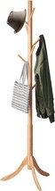 Coat Rack Freestanding, Bamboo Wood Coat Stand With 8 Hooks,3 Adjustable - $39.99