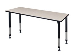 Regency MT6024PLAPBK 60 x 24 in. Kee Height Adjustable Classroom Table, ... - $361.61