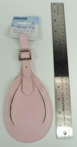 Travelon Pink Leather Luggage Tag - New - £4.66 GBP