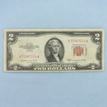 1953 $2 Red Seal Federal Reserve Note Bill  - $439.07 MXN