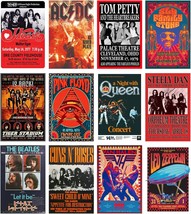 Woonkit Vintage Rock Band Posters For Room Aesthetic,, 12 Set B, 7.8X11.8 Inch - £36.15 GBP