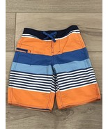 PATAGONIA Boys Wavefarer Boardshorts- Blue &amp; Orange Stripes- Size 8 - $18.80