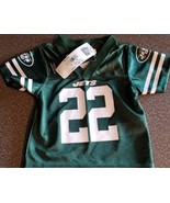 NFL TEAM, NEW YORK JETS,  FORTE #22, KIDS SIZE 12 MONTHS, POLYESTER JERS... - $428.03 MXN