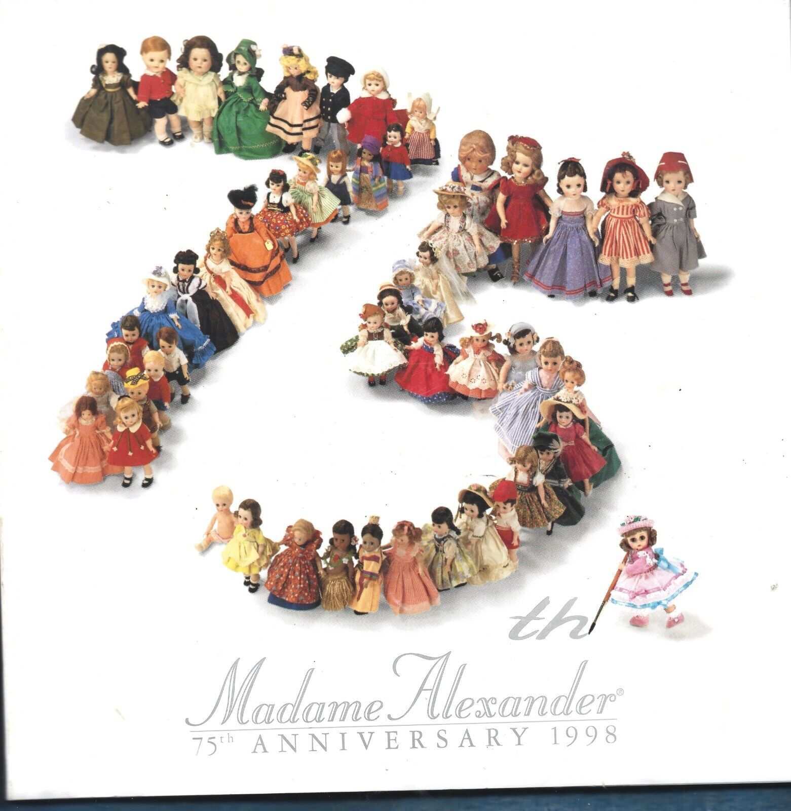 1998 Madame Alexander 75th Anniversary Book-102 pages - $13.55