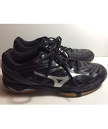 Women Mizuno Wave Hurricane 3 Volleyball Shoes Size 9.5 Black Grey 43022... - $24.23 CAD