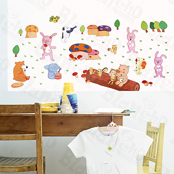 Singing Animals - Wall Decals Stickers Appliques Home Decor