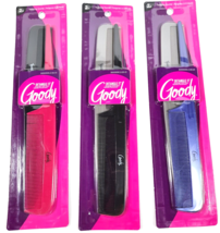 Lot of 3 Goody 8 1/4 Tail Combs 2 Pack, Assorted Colors (6 Combs Total) ... - £10.16 GBP