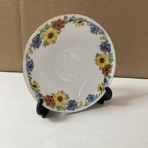 Royal Court Floral Saucer Plate Flowers - $20.75