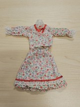 Vintage Barbie Flowered Skirt And Top Beautiful Barbie Movie - $12.86