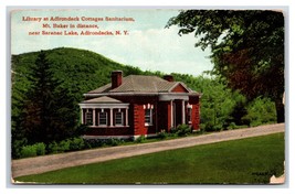 Trudeau Institute Sanitarium Library Saranac Lake Adirondacks NY DB Postcard V17 - £27.62 GBP