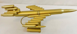 FIGHTER JET REPLICA: MADE OF 30 BRASS BULLET CARTRIDGES  COLLECTORS ITEM... - $19.90