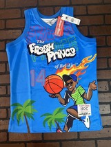 Frais Prince Bel-Air Bleu Headgear Classics Basketball Jersey ~ Jamais W... - $71.68