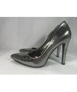 Jessica Simpson Heels Size 7.5M Dark Pewter Cracked Metallic SILVER - €11,49 EUR Jessica Simpson Heels Size 7.5M Dark Pewter Cracked Metallic SILVER - €11,49 EUR