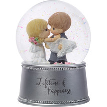 Precious Moments Lifetime Of Happiness Musical Snow Globe - £40.29 GBP