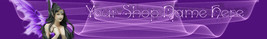 Web Banner Purple Fairy Mystical Swirls Custom Designed 96a  - £5.53 GBP