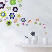 Petal Wheel-2 - Wall Decals Stickers Appliques Home Decor - £6.26 GBP
