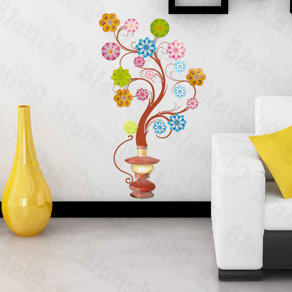 Flower Lamp - Large Wall Decals Stickers Appliques Home Decor