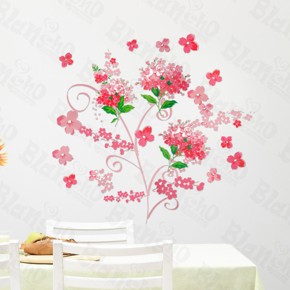 Folk Flowers - Large Wall Decals Stickers Appliques Home Decor