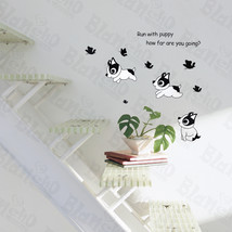 Run With Puppy - Hemu Wall Decals Stickers Appliques Home Decor 12.6 BY ... - $6.49