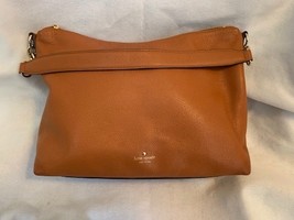 KATE SPADE Larchmont Avenue Alena Cognac Leather Shoulder Bag - £100.22 GBP