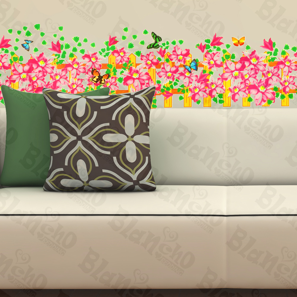 Butterfly Echoes In Blossom - Wall Decals Stickers Appliques Home D?cor