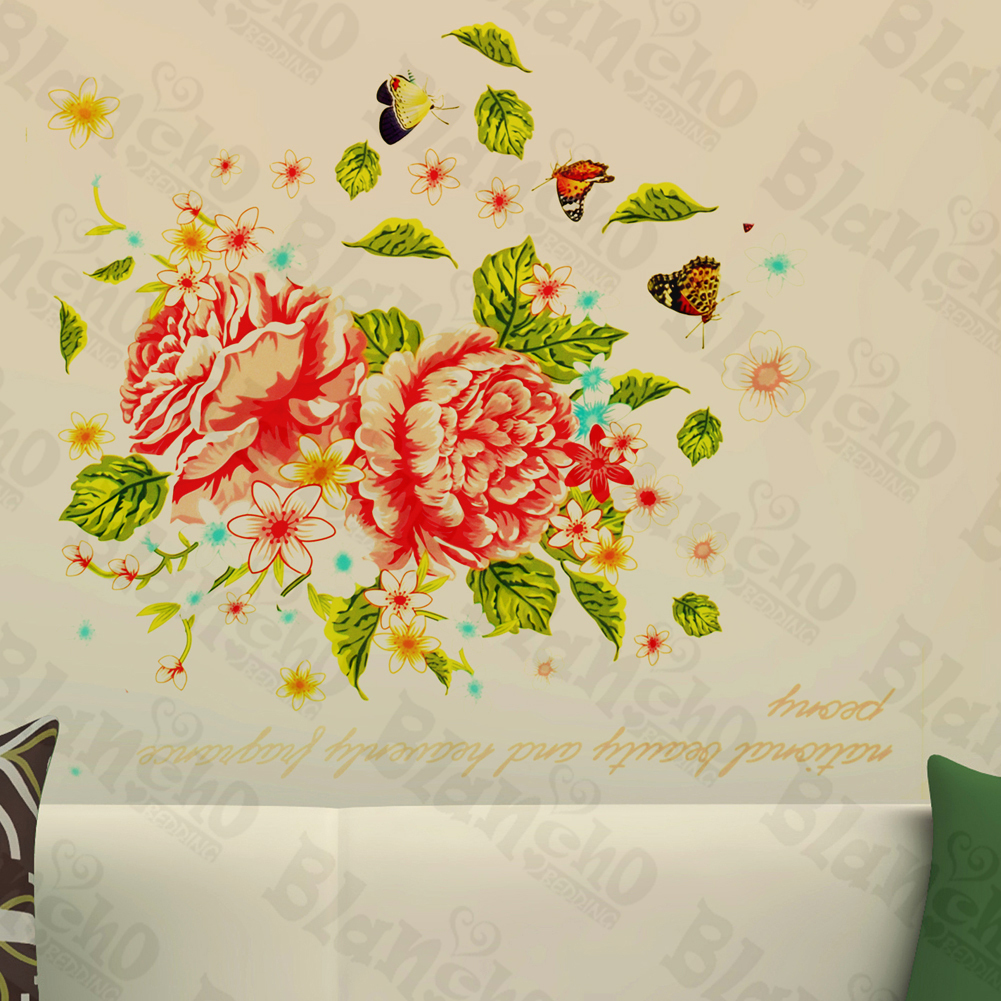 Geminate Flower - Wall Decals Stickers Appliques Home D?cor