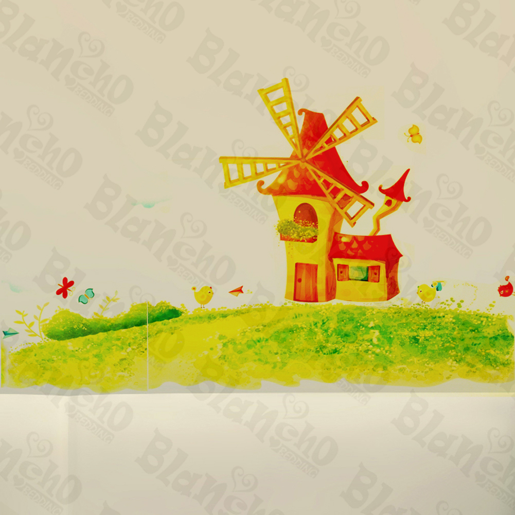 Windmill Country - Wall Decals Stickers Appliques Home D?cor - $10.98