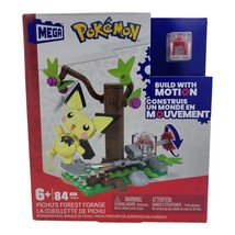 Mega Pokemon Pichus Forest Forage Motion Building Toy 84 Piece Blocks HPB59 - £23.53 GBP