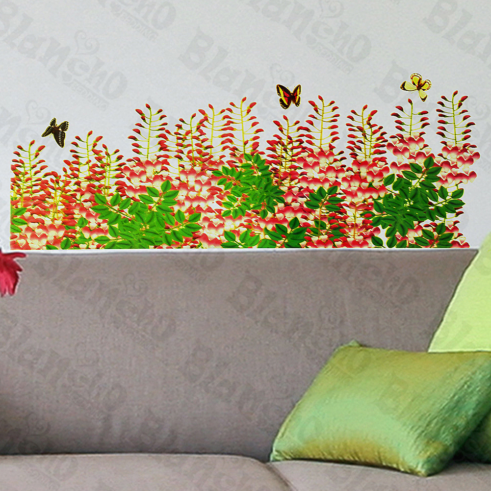 Flower Curtain - Wall Decals Stickers Appliques Home D?cor