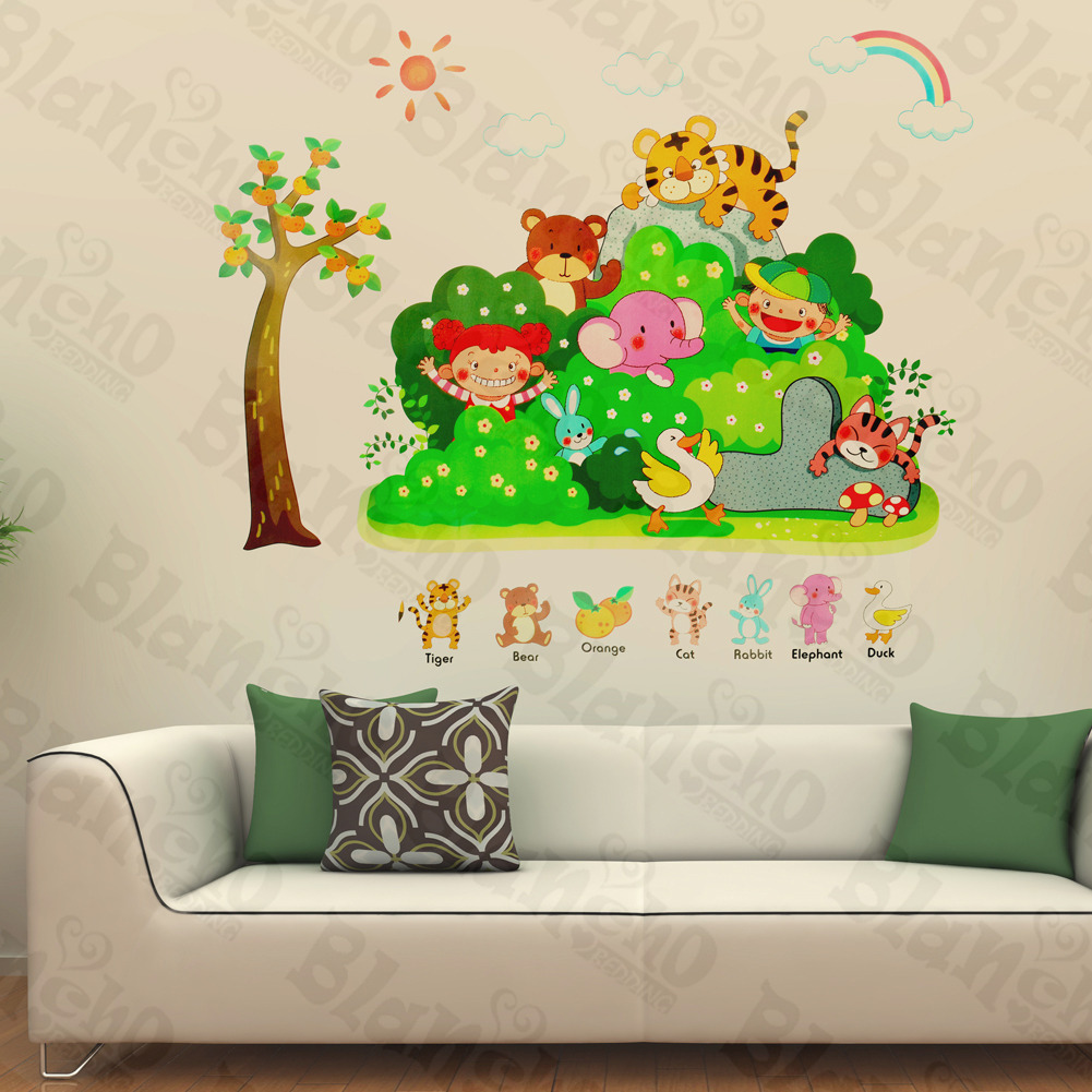 Animals' Party - Wall Decals Stickers Appliques Home D?cor