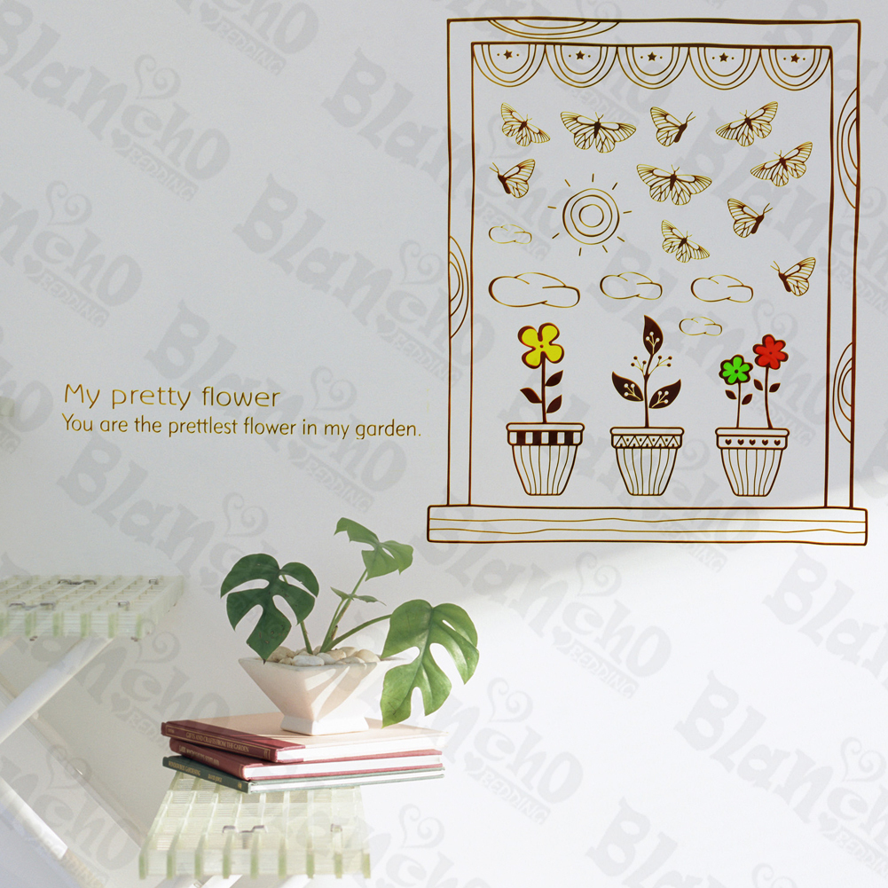 The Scene Of Window Outside - Wall Decals Stickers Appliques Home D?cor