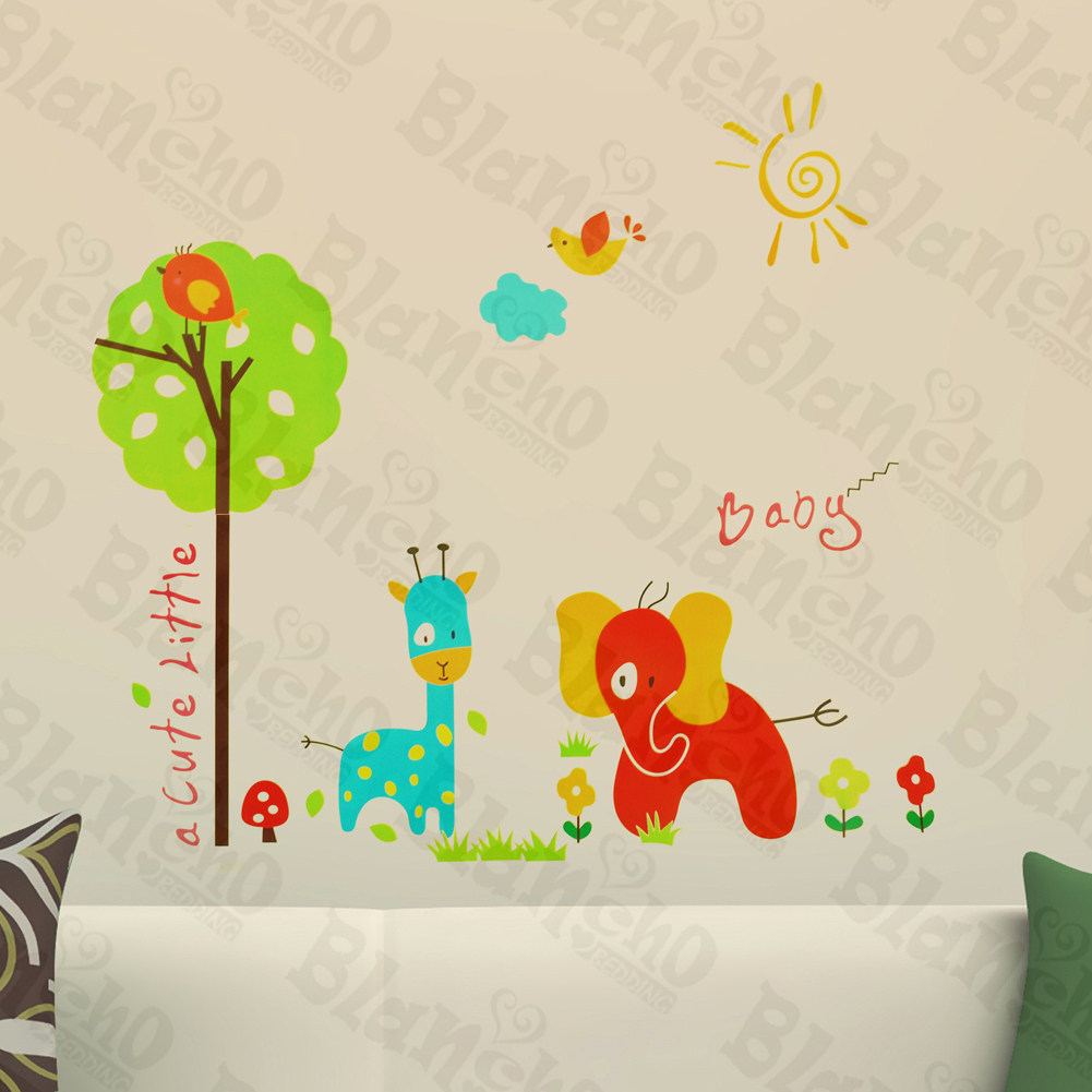 Cute Animals - Wall Decals Stickers Appliques Home D?cor