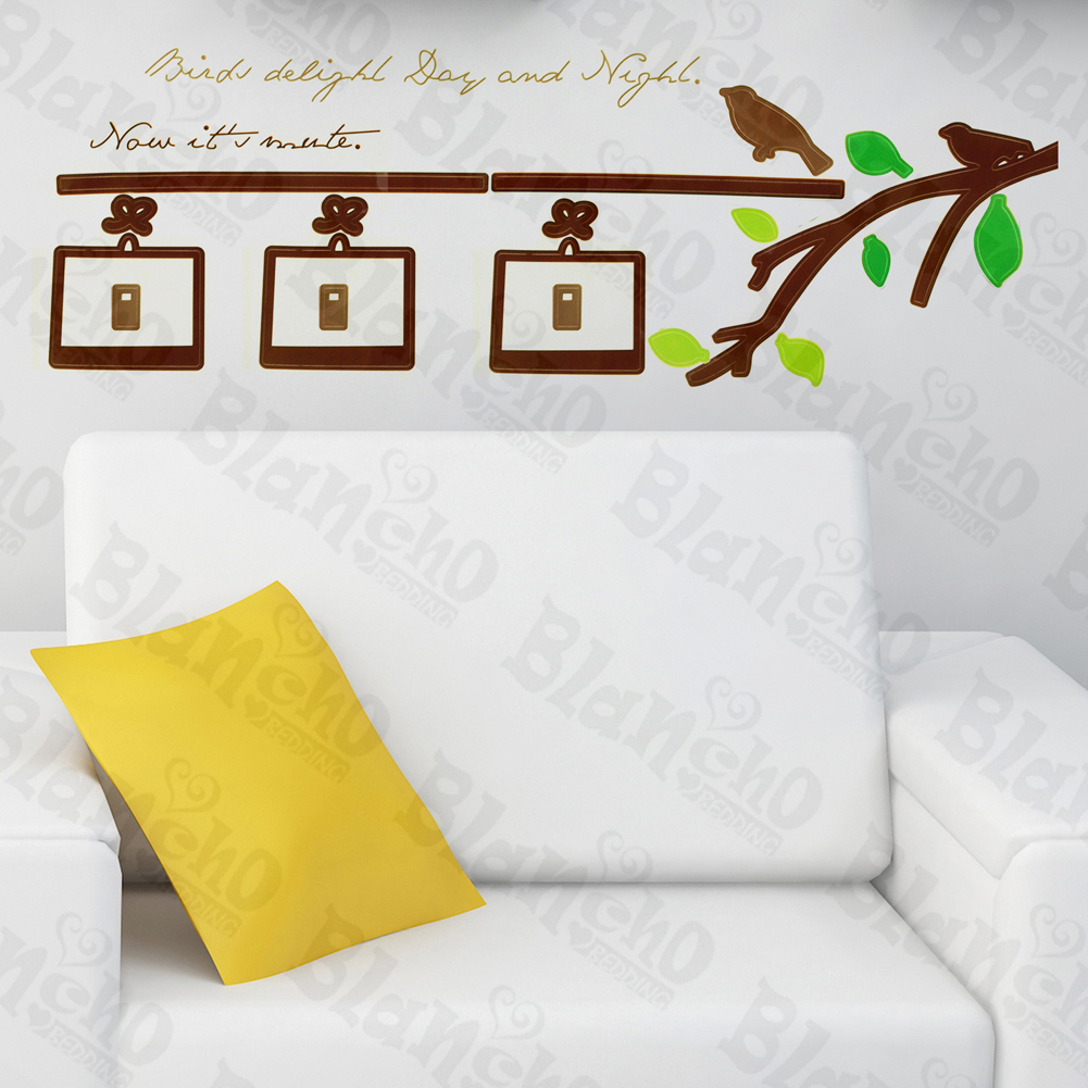 Birds And Branch - Wall Decals Stickers Appliques Home D?cor