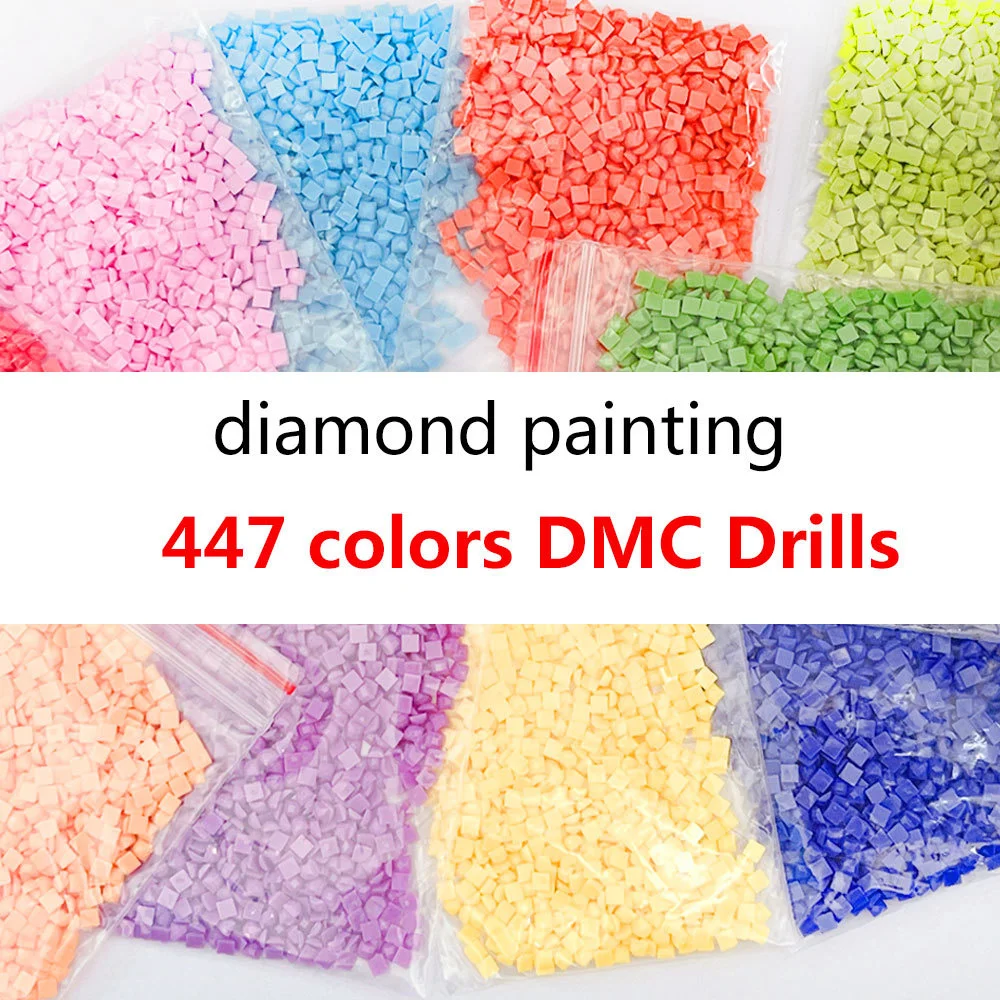 HUACAN DMC Rhinestones For Embroidery Full Square Drill Crystal For Diamond - £11.34 GBP+