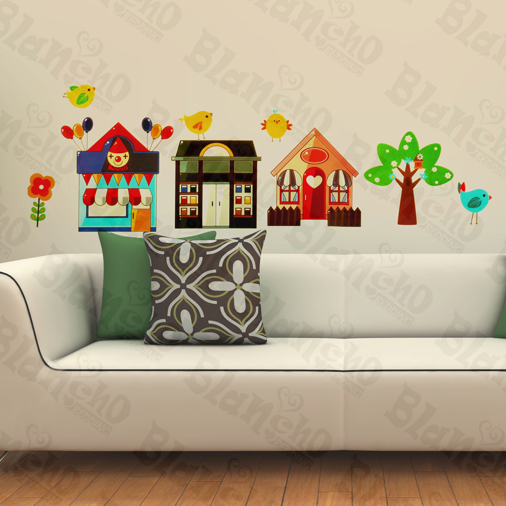 Cartoon House Collection - Wall Decals Stickers Appliques Home D?cor
