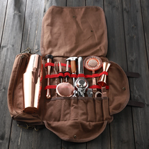 Cocktail Shaker Kit – Portable with Leather Case - $56.32