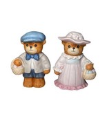 Enesco Lucy &amp; Me LucyRigg  Easter Sunday Lady And Man Bears 1986 Lot Of ... - £14.18 GBP