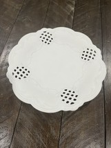 Vintage Tirschenreuth Bavaria Germany Scallop Lace White 8” Plate - $19.79
