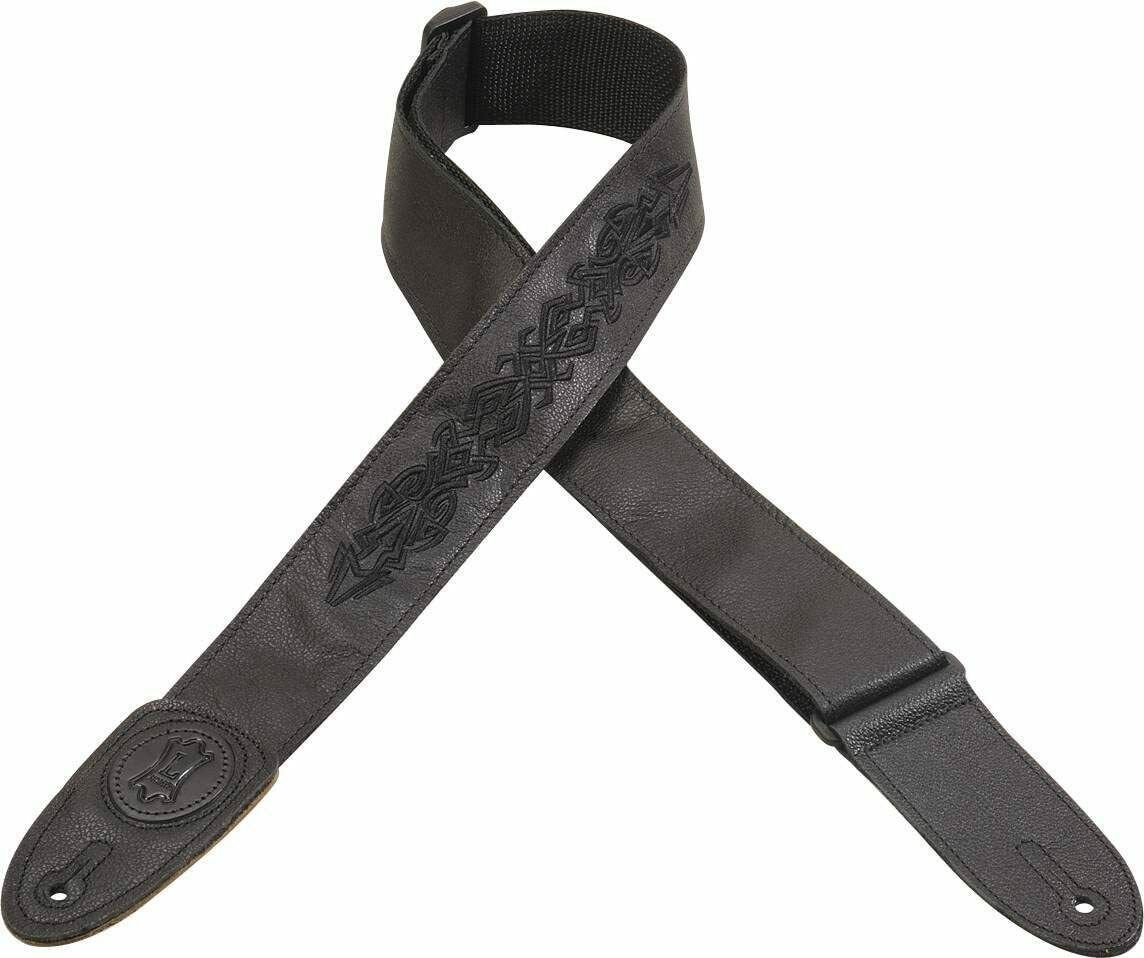 Levy's - MSS7GPE-004 - Leathers Guitar Strap - Black - $59.95