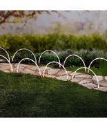 Set 4 Solar LED ARCHES White Garden Yard Sidewalk Pathway Lawn Outdoor L... - $351.98 MXN+