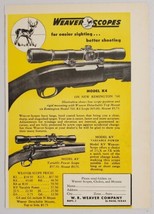 1952 Print Ad Weaver Rifle Scopes Model K4 &amp; KV El Paso,Texas - £7.71 GBP