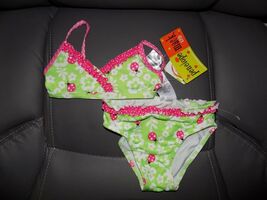 Penelope Mack LTD 2 PC Lady Bug Floral Print Bikini Size 18 Months Girl'... - $22.50