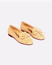 Raffia Loafers shoes Slip-on Flats women Raffia Moccasins ballet Raffia ... - £61.84 GBP